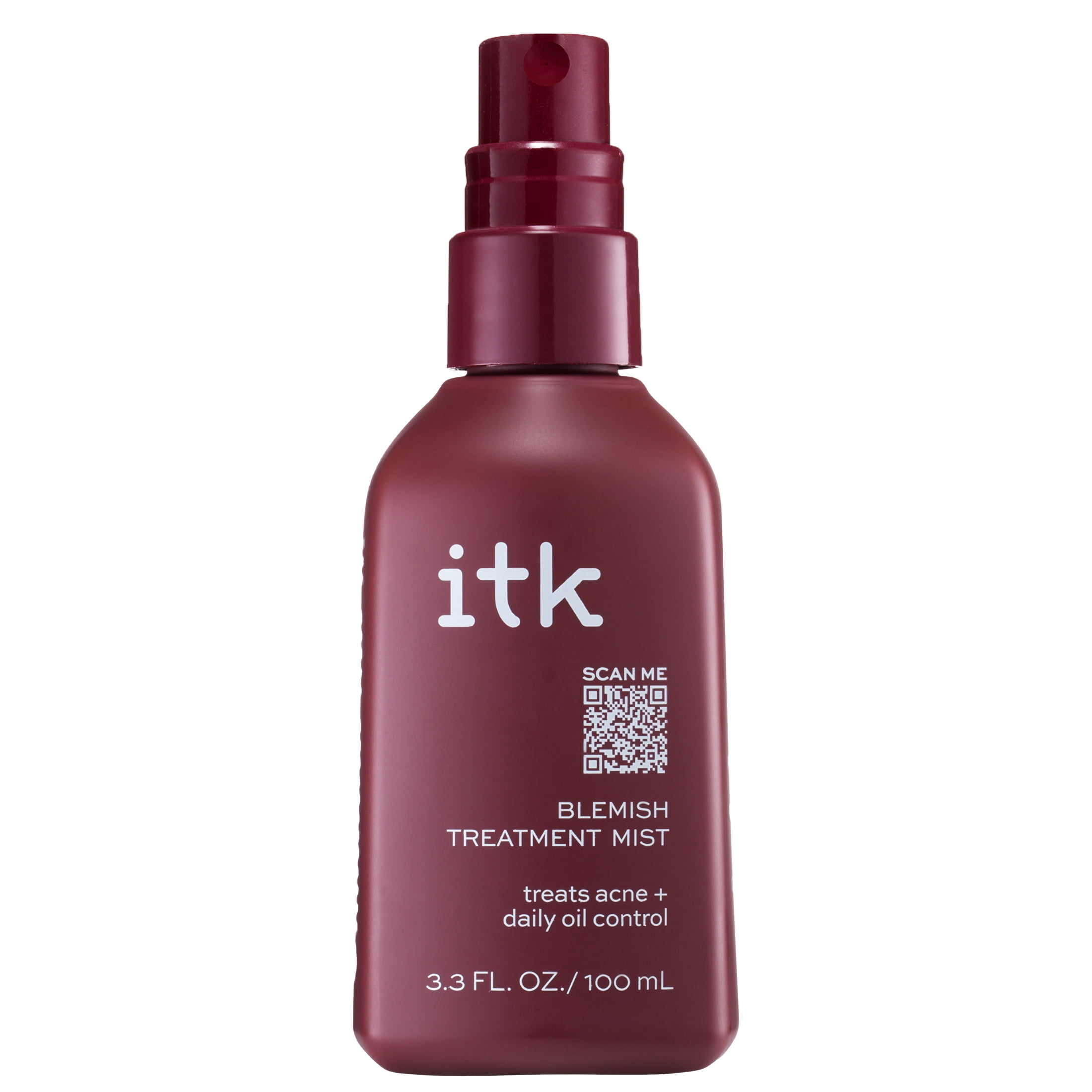 ITK Skincare Blemish Mist Acne Treatment With Salicylic Acid for All Skin Types, 3.3 oz