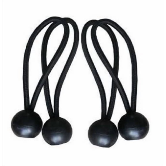 ITM ACC-BALL-0408 4-Count 8" Inch Black Ball Bungee Straps - Quantity of 5