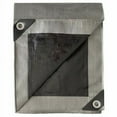 thumbnail image 1 of ITM HD-GT-SB-0810 8' Foot x 10' Foot Silver & Black Polyethylene Storage Tarp Cover - Quantity of 12, 1 of 1
