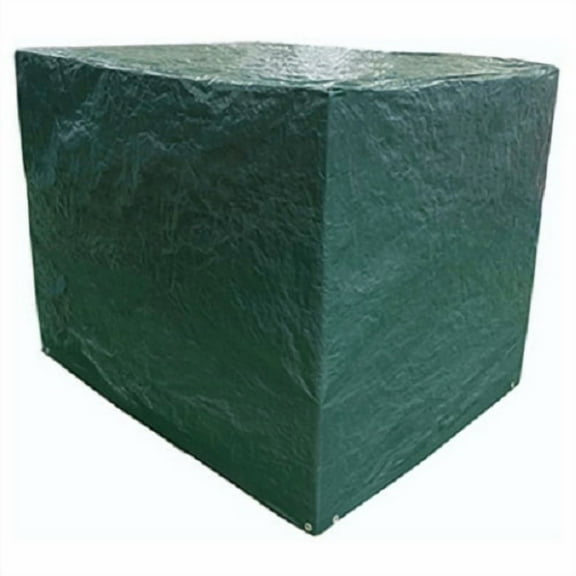 ITM MD-PC-GB-0544 5' x 4 ' x4' Green & Brown Polyethylene Pallet Storage Tarp Cover - Quantity of 10