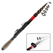 ITOMTE 6.9ft Spinning Fishing Rod Carbon Fiber Travel Pole | 7 Piece Telescopic Casting Rod For Beach Boat & Surf, Saltwater & Saltwater, Light Weight