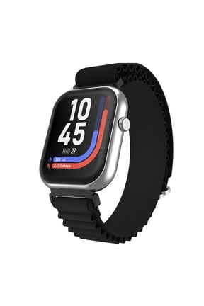 AIR 5 Smartwatch – 1.85” AMOLED Display, Bluetooth Calling, 100+ Sport Modes, Heart Rate, SpO₂, Stress & Sleep Monitoring, IP68 Waterproof, for Android & iPhone - Alpine Nylon Strap for Adults