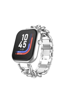 AIR 5 Smartwatch 1.85 AMOLED Display, Bluetooth Calling, 100+ Sport Modes, Heart Rate, SpO, Stress & Sleep Monitoring, IP68 Waterproof, for Android & iPhone - Link Strap for Adults
