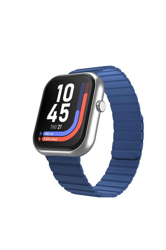 AIR 5 Smartwatch – 1.85” AMOLED Display, Bluetooth Calling, 100+ Sport Modes, Heart Rate, SpO₂, Stress & Sleep Monitoring, IP68 Waterproof, for Android & iPhone - Magnetic Strap for Adults