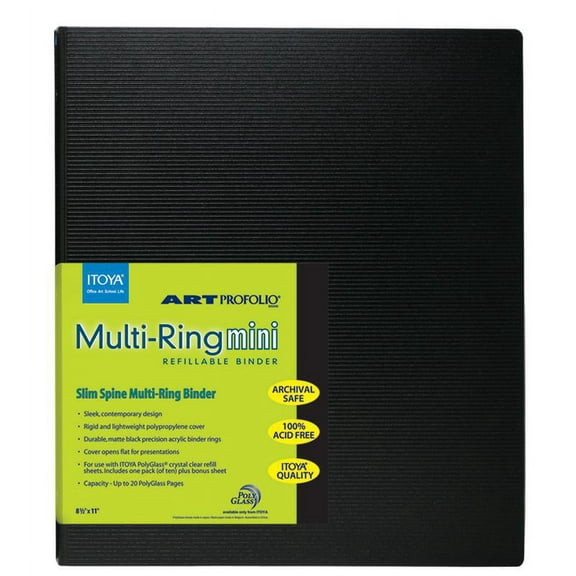 ITOYA Art Profolio Multi Ring Binder - Mini - 8.5 in x 11 in