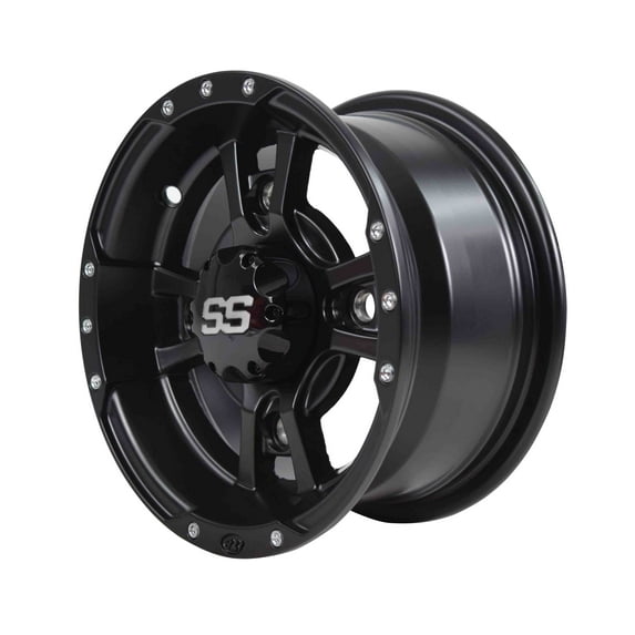 ITP 10SB10 10x5 4/144 3+2 SS112 Black Alloy Front Sport Wheel