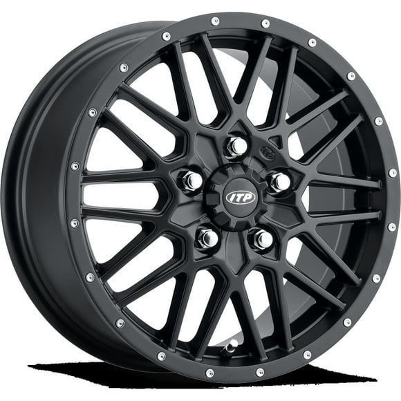 ITP Hurricane 15x7 / 5x4.5 BP / 6+1 Offset Gloss Black Wheel