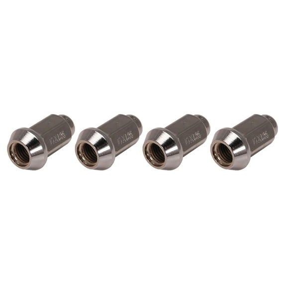 ITP (4pk) Tapered Chrome Lug Nut 10mm x 1.25mm Thread Pitch w/14mm Head for Honda Rancher 420 2x4 2007-2018