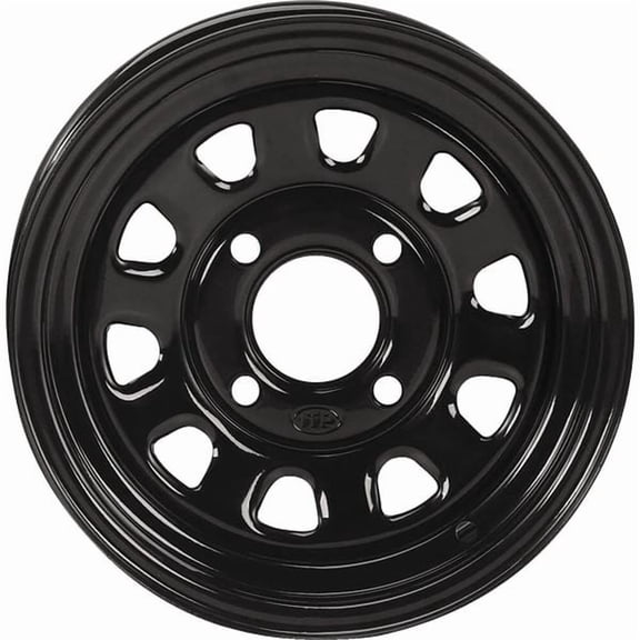 ITP Delta Steel 14x7 / 4x137 BP / 12mm Offset Black Wheel