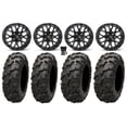 thumbnail image 1 of ITP Hurricane 14" Wheels Black 27" Blackwater Tires Honda Rincon Yamaha Rhino Kawasaki Brute Force Suzuki KingQuad, 1 of 4