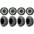 thumbnail image 1 of ITP Hurricane 14" Wheels Black 28" Bogger Tires Honda Pioneer, 1 of 4
