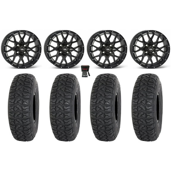 ITP Hurricane 14" Wheels Black 28" Chicane LT Tires Polaris RZR XP 1000 / PRO XP / Ranger XP 900/1000