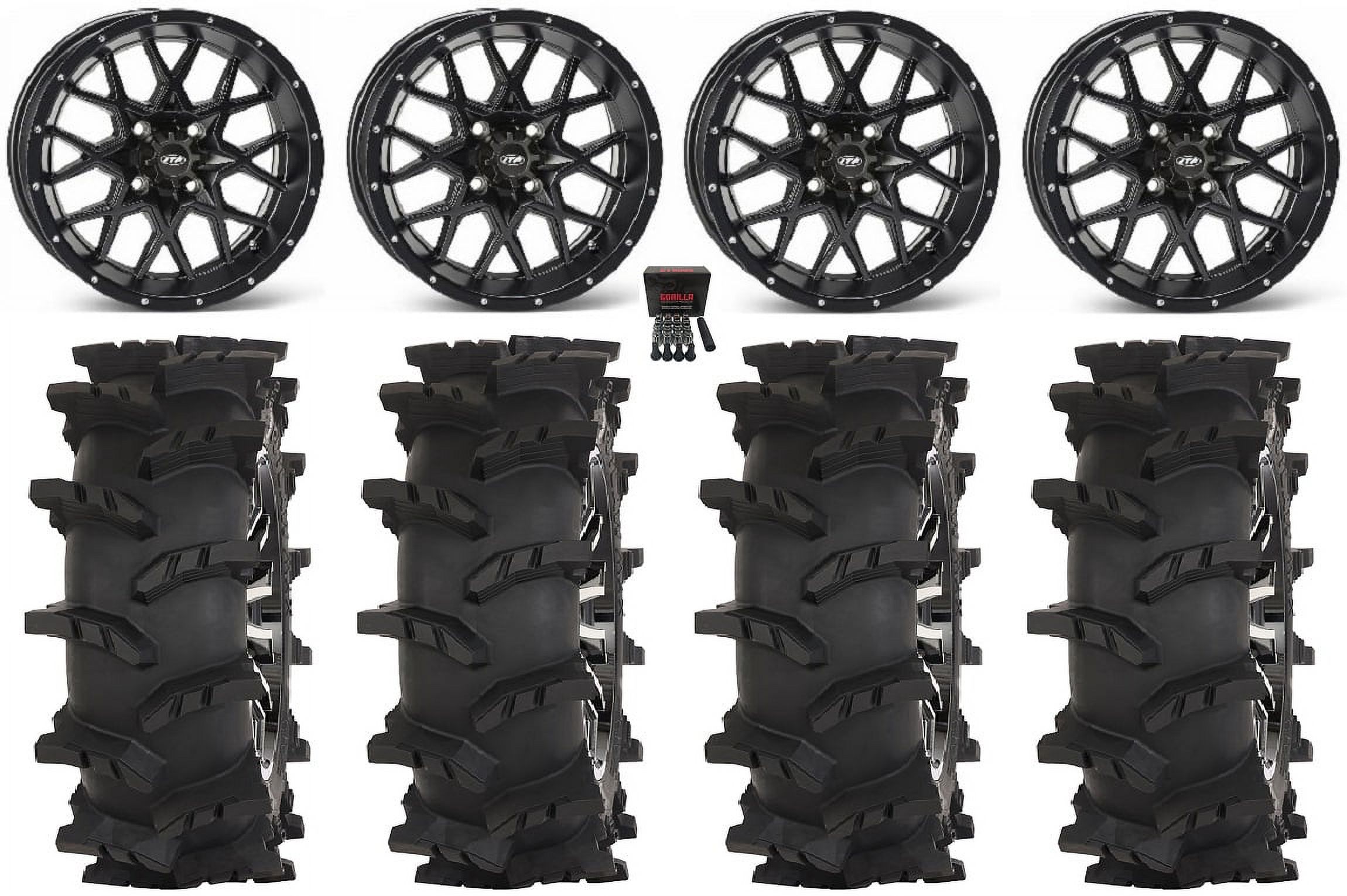 ITP Hurricane Wheel Black 14x7 4/110 2+5 – I.T.P. Tires 1428637536B