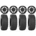 thumbnail image 1 of ITP Hurricane 14" Wheels Black 30" XCR350 Tires Polaris RZR XP 1000 / PRO XP / Ranger XP 900/1000, 1 of 4