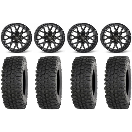 ITP Hurricane 14" Wheels Black 32" BDC Tires Sportsman RZR Ranger