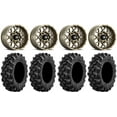thumbnail image 1 of ITP Hurricane 14" Wheels Bronze 27" Buck Snort Tires Honda Pioneer, 1 of 5