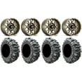 thumbnail image 1 of ITP Hurricane 14" Wheels Bronze 28" Bogger Tires Sportsman RZR Ranger, 1 of 4