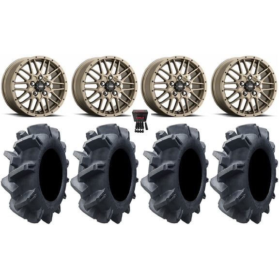ITP Hurricane 14" Wheels Bronze 30" Interforce II Tires Sportsman RZR Ranger