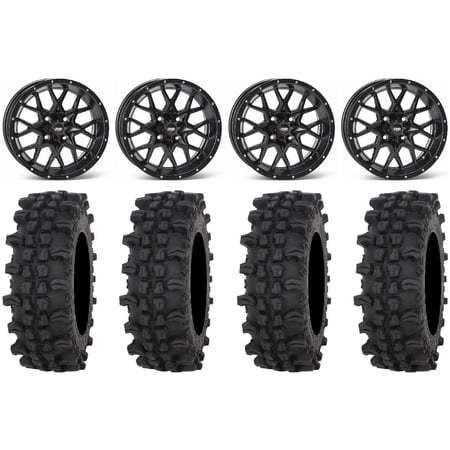 ITP Hurricane 15" Wheels Black 32" ACP Tires Sportsman RZR Ranger