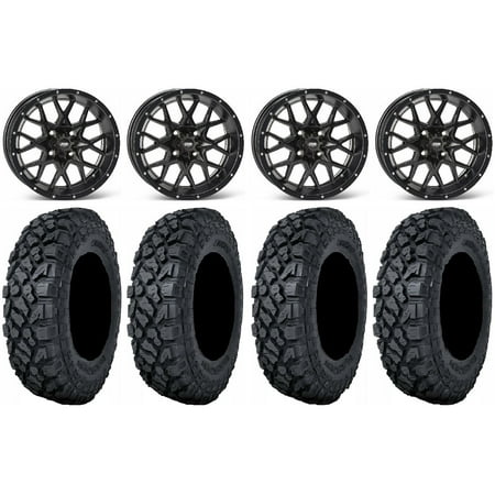 ITP Hurricane 15" Wheels Black 32" Klever X/T Tires Sportsman RZR Ranger