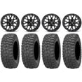 thumbnail image 1 of ITP Hurricane 15" Wheels Black 32" Rock-A-Billy Tires Kawasaki Mule Pro FXT, 1 of 4