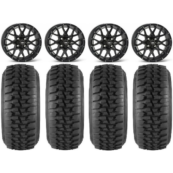 ITP Hurricane 15" Wheels Black 33" Desert Series Tires Can-Am Commander Maverick Renegade Outlander Defender