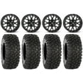 thumbnail image 1 of ITP Hurricane 15" Wheels Black 35" XC450 Tires Kawasaki Teryx Mule, 1 of 4