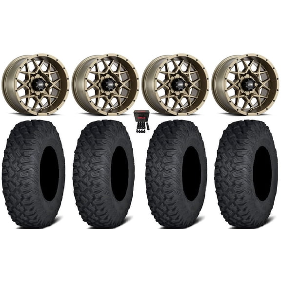 ITP Hurricane 15" Wheels Bronze 33" Coyote Tires Can-Am Commander Maverick Renegade Outlander Defender