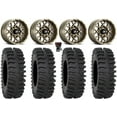 thumbnail image 1 of ITP Hurricane 15" Wheels Bronze 33" XT400 Tires Kawasaki Mule Pro FXT, 1 of 4