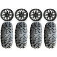 thumbnail image 1 of ITP Hurricane 16" Wheels Black 29" MotoClaw Tires Sportsman RZR Ranger, 1 of 4
