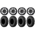 thumbnail image 1 of ITP Hurricane 16" Wheels Black 30" MotoRavage XL Tires Kawasaki Teryx Mule, 1 of 4