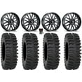 thumbnail image 1 of ITP Hurricane 18" Wheels Black 37" XT400 Tires Kawasaki Teryx Mule, 1 of 4