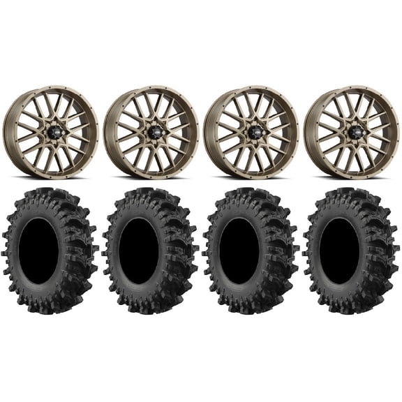 ITP Hurricane 18" Wheels Bronze 32" MotoSlayer Tires Polaris RZR XP 1000 / PRO XP / Ranger XP 900/1000