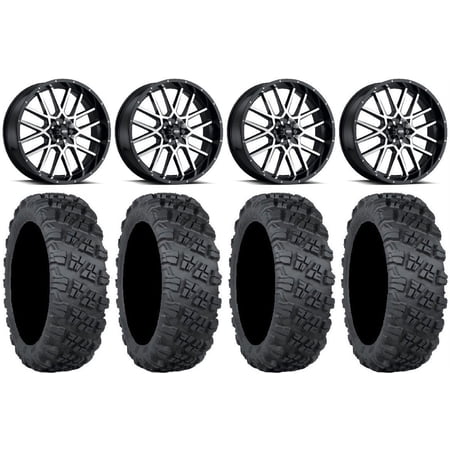 ITP Hurricane 18" Wheels Machined 28" Versa Cross V3 Tires Sportsman RZR Ranger