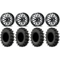 thumbnail image 1 of ITP Hurricane 20" Wheels Black 33" MotoSlayer Tires Sportsman RZR Ranger, 1 of 4