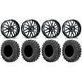 thumbnail image 1 of ITP Hurricane 20" Wheels Black 35" MotoRavage Tires Sportsman RZR Ranger, 1 of 4