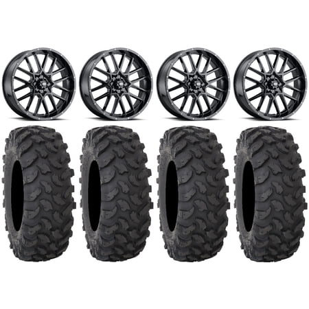 ITP Hurricane 20" Wheels Black 35" XTR370 Tires Sportsman RZR Ranger