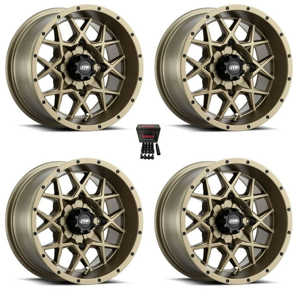 ITP Hurricane ATV Wheels/Rims Bronze 15" Can-Am Commander Maverick Renegade Outlander Defender