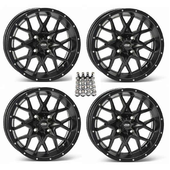 ITP Hurricane ATV Wheels/Rims Matte Black 16" Can-Am Commander Maverick Renegade Outlander Defender