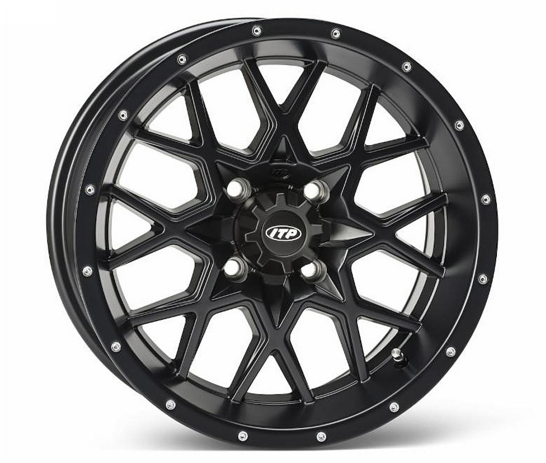 ITP Hurricane Matte Black ATV Wheel Front/Rear 15x7 4/115 (5+2) [15RB119]