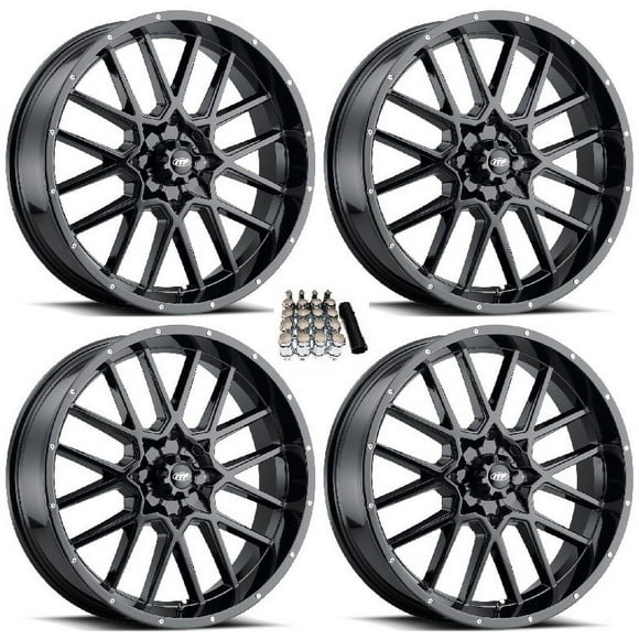 ITP Hurricane UTV Wheels/Rims Gloss Black 20" Kawasaki Mule Pro FXT