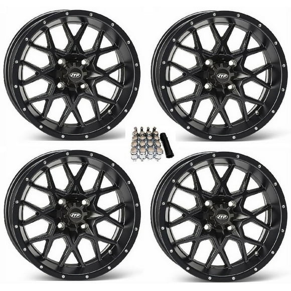 ITP Hurricane UTV Wheels/Rims Matte Black 12" Kawasaki Mule Pro FXT