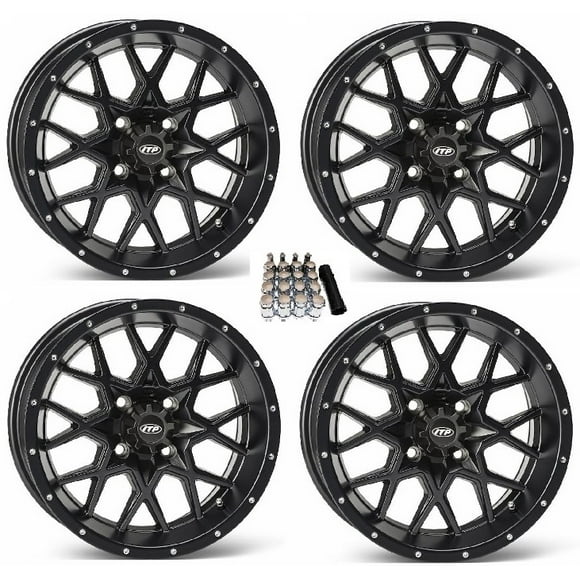 ITP Hurricane UTV Wheels/Rims Matte Black 15" Can-Am Maverick X3 / Honda Pioneer 1000