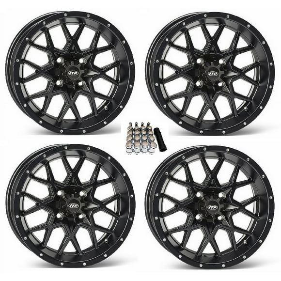 ITP Hurricane UTV Wheels/Rims Matte Black 15" Honda Pioneer