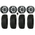 thumbnail image 1 of ITP Inertia Bdlk 15" Wheels Bk +40mm 33" Roctane STX Tires Sportsman RZR Ranger, 1 of 4