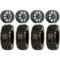 thumbnail image 1 of ITP Inertia Beadlock 14" Wheels Bk +40mm 28" Rip Saw Tires Kawasaki Mule Pro FXT, 1 of 4