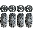 thumbnail image 1 of ITP Inertia Beadlock 14" Wheels Bk +40mm 32" MotoClaw Tires Sportsman RZR Ranger, 1 of 4