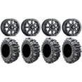 thumbnail image 1 of ITP Inertia Beadlock 14" Wheels Black +40mm 28" Bogger Tires Can-Am Maverick X3 / Honda Pioneer 1000 / Talon, 1 of 4