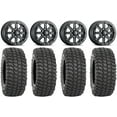 thumbnail image 1 of ITP Inertia Beadlock 14" Wheels Black +40mm 28" XCR350 Tires Can-Am Maverick X3 / Honda Pioneer 1000 / Talon, 1 of 4