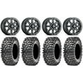 thumbnail image 1 of ITP Inertia Beadlock 14" Wheels Black +40mm 30" Roxxzilla 396 Tires Can-Am Maverick X3 / Honda Pioneer 1000 / Talon, 1 of 4